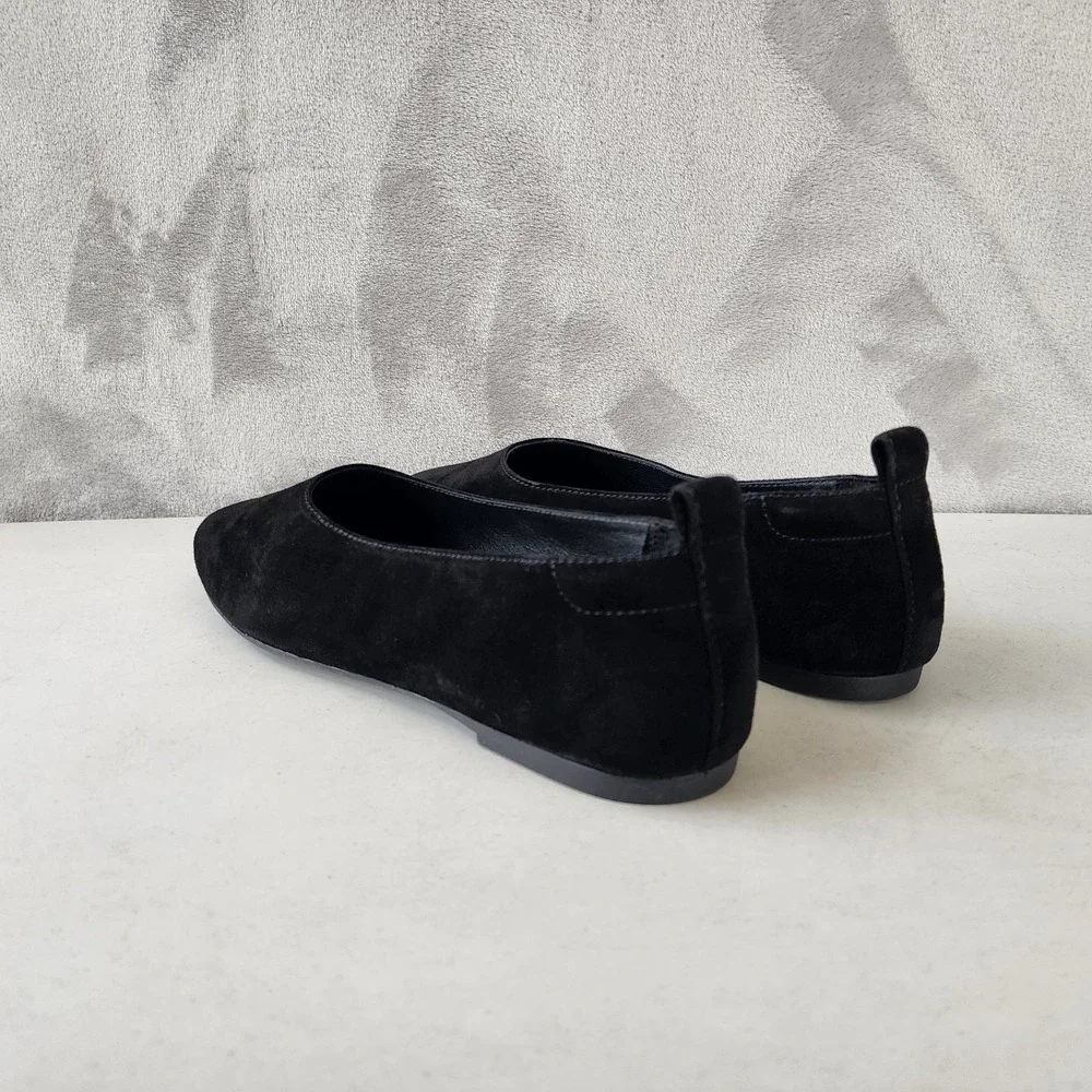 Everlane The Day Glove Flats Womens Size 8.5 Soft Black Suede Leather Shoes NIB - Picture 7 of 12